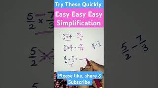 All in one Simplification ||  Maths short tricks || SRF Classes.