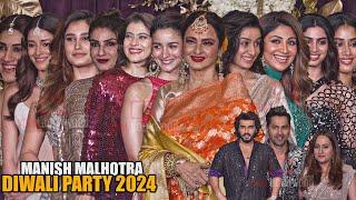 Celebrities arrives at Manish Malhotra Diwali 2024 | Star-studded Party | Rekha, Shraddha