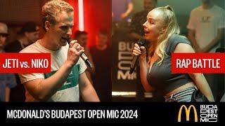 JETI vs. NIKO – RAP BATTLE // McDonald's Budapest Open Mic HipHop Talents