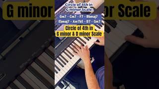 Circle of 4th in G minor & D minor Scale try it now! ️#piano #chords #musician #learning