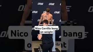 Nico Carrillo on weight for his fight against Saemapetch ⏳️ #onechampionship