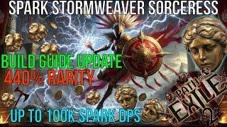 POE2 - Spark Stormweaver Sorceress Build Guide (Update 4) FULL RARITY SETUP