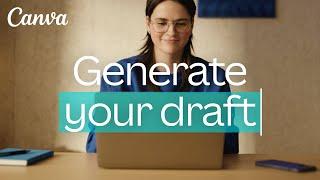 Canva Docs | Generate your draft, fast