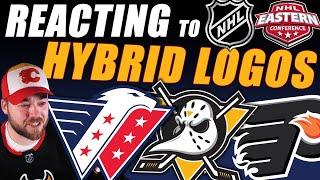 Reacting to NHL Hybrid Logos! WOW! (East)