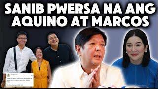 SANIB PWERSA NA ANG AQUINO AT MARCOS, YAR3 GALIT NA NAMAN ANG MGA DUTERTE