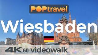 Walking in WIESBADEN / Germany - 4K 60fps (UHD)