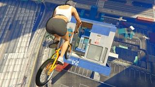 GTA 5 EPIC BMX RAMPS #3 (GTA 5 skatepark stunts)