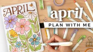 PLAN WITH ME | *a kind of late* April 2024 Bullet Journal Setup