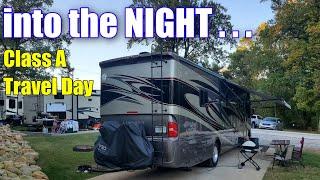 tw RV ADVENTURES - Episode #18 | RV TRAVEL DAY | Class A Driving into the NIGHT