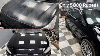 Black Verna car full rubbing compounding polishing and full detailing || ब्लैक कार की रबिंग .