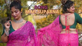 MIMI SUPARNA BONG LOOK // Saree Lover // SAREE EXPRESSION // Back bluse #sareelove