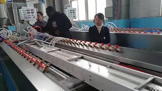 PE foam profile making machine video (Sophie 0086 15063923327)