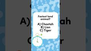 Fastest Land Animal? | Animal Speed Quiz