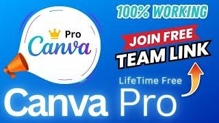 Canva pro team invite link | canva pro invitation link | canva pro free 2024