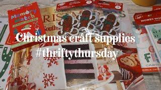 Thrifty Christmas Junk Journal Supplies / Craft Supplies #thriftythursday #christmas #haul