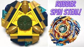 *LEGO* Drain Fafnir | RUBBER SPIN STEAL! | Lego Beyblade Reviews