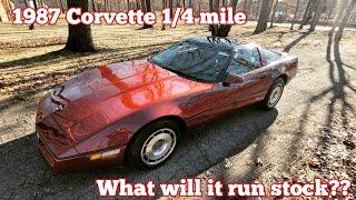 1987 Corvette Z52 0-60 & 1/4 mile (Dragy)