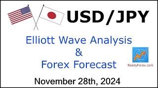 USD JPY Elliott Wave Analysis | Forex Forecast | November 28, 2024 | USDJPY Analysis Today