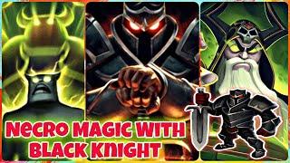 Castle Crush  NECROMANCER Magic With BLACK KNIGHT  ANGEL + NECRO + KNIGHT  Castle Crush Gameplay