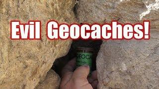 Five EVIL and creative Geocache hides in one day!