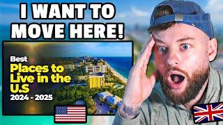 BRITISH GUY Reacts to "15 Best Places to Live In The U.S. in 2024-2025"