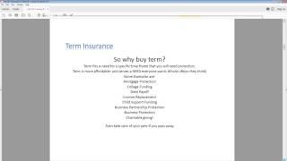 2017 05 23 13 30 Life Insurance 101 Training