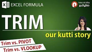 TRIM the Excel Function to Clean Data | Prabas MS Office