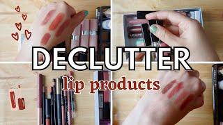 Makeup Declutter '23: lip products - so many great for AUTUMN/FALL