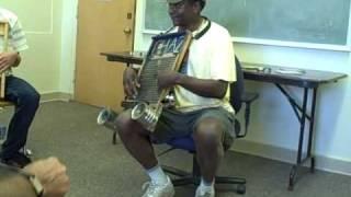 Washboard Chaz teaches washboard technique