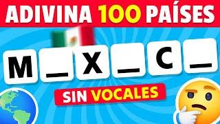  Adivina el País sin Vocales  Quiz de Geografía