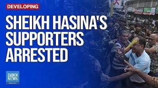 Supporters Of Bangladesh Ex-Leader Arrested With Trump Signs | Dawn News English