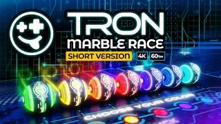 Tron Marble Race - Short Version  | #marbles #marbleracing #marbleraces #tron #techno #sensory #asmr