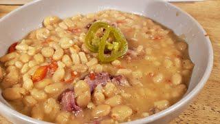 Ms. Lori's Instant Pot White Beans/ Ham hocks// Cornbread for 2