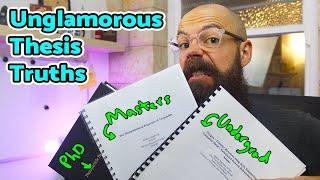 Unglamorous truths about writing a thesis | PhD, Masters, Bachelors