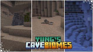 Yung's Caves Biomes (Minecraft Mod Showcase) | Explore Two New Caves Biomes! | Forge/Fabric 1.20.1