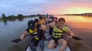 龙舟日常训练4公里 （20220817）最后300米最后冲刺。 #dragonboatpaddler #dragonboatdailytraining