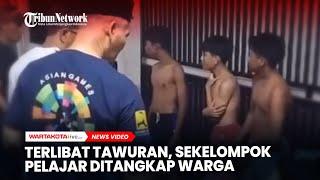 Terlibat Tawuran Bersajam, Sekelompok Pelajar Kalang Kabut Dihadang Warga