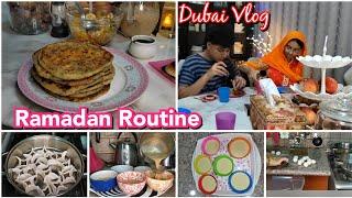 Sehri To Iftar Routine Of NRI Mom/ Dubai Vlogs /New Iftar Recipes/ Morning to evening routine