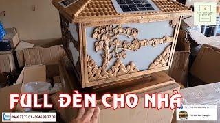 15 sản phẩm Đồng hồ, đèn trụ cổng, đèn trang trí đèn cầu thang cho anh khách tại daklak