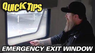 CHEROKEE/GREY WOLF EMERGENCY EXIT WINDOW | Pete's RV Quick Tips