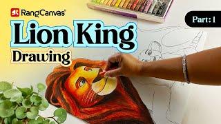 The Lion King Drawing | How to draw Mufasa from Lion King Movie #thelionking #drawing