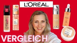 Lorèal Foundation Vergleich | Age Perfect | Perfect Match | Serum Foundation | Balm |