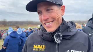 Mike Smith after leading NAU in his final NCAA Cross Country Championship