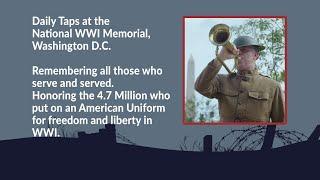 Monday 12/04/2023, Daily Taps at the National WWI Memorial, Washington, D.C.