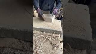 Splitting 75mm walling️ #walling#stone#asmrsounds#naturalstone#stonework