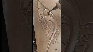 Cara membuat coretan pada kayu #woodcarving #carving #woodworking #woodcarvingtutorial #shorts