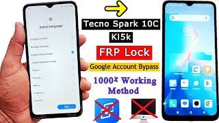 Tecno Spark 10c (K15k) FRP Bypass 2024 | All Tecno Android 12 Frp Bypass | Google Account Unlock