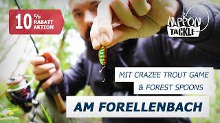 Mit Crazee Trout Game & Forest Spoons am Forellenbach