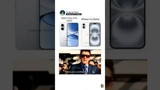 Redmi Turbo 4 Pro vs iPhone 16  #shorts #memes #vivo #iphone