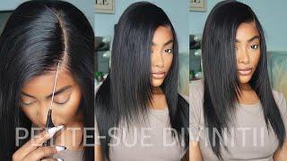 MOST REALISTIC 10x6 GLUELESS WIG *no eartab issues ft. myfirstwig| PETITE-SUE DIVINITII